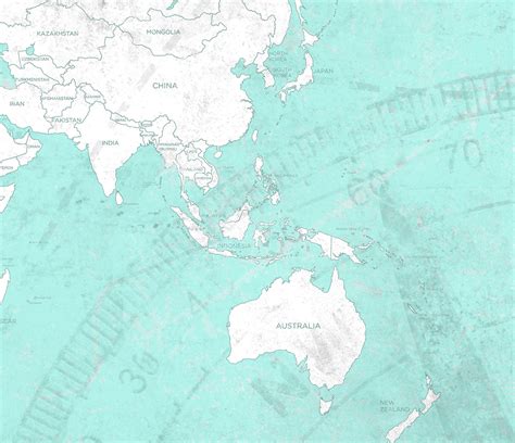 WORLD MAP Canvas Print Ready for Hanging Wall Art Pastel | Etsy