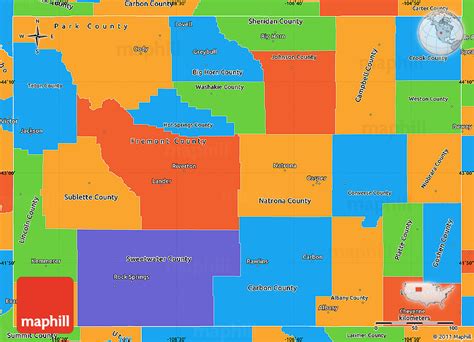 Wyoming Political Map