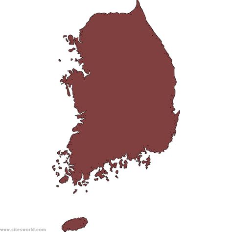 Full Screen Map of South Korea