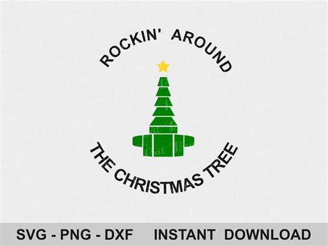 Rockin Around the Oxygen Christmas Tree Instant Download, Oxygen Flow Meter Swivel Cut File, Svg ...