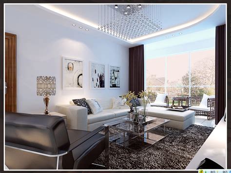 Modern Living Room With Fur Carpet 3D Model .max - CGTrader.com