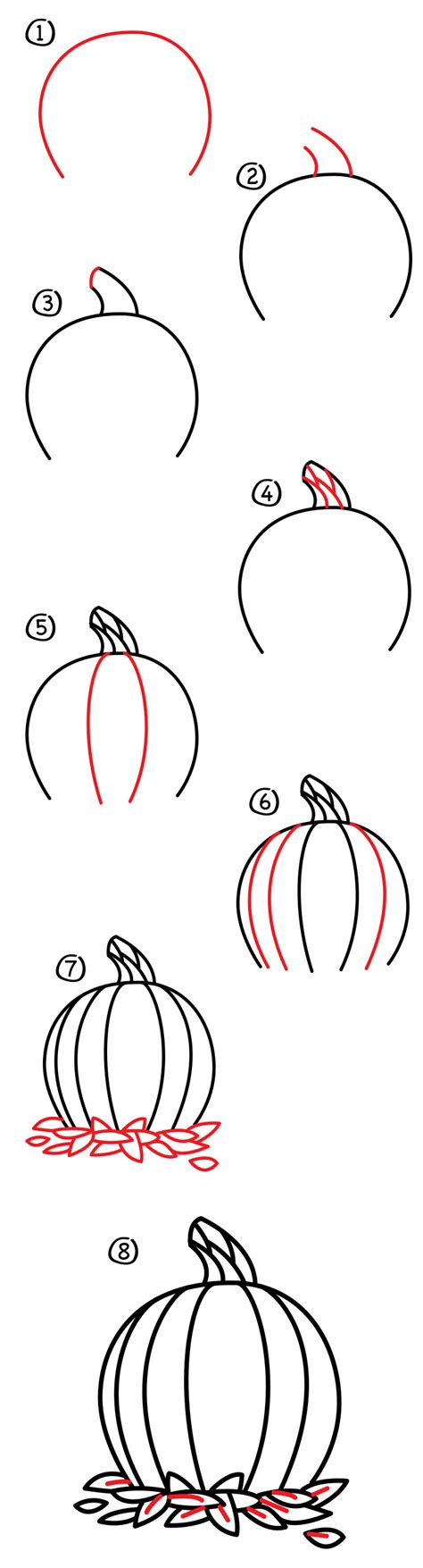 How To Draw A Pumpkin For Thanksgiving