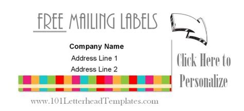 Free Mailing Labels