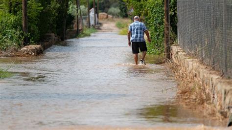 Spain flooding: Red weather warning, homes damaged, matches cancelled ...