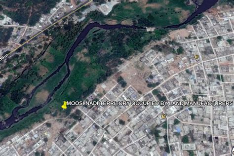 Satellite pictures show Hyderabad’s Musi River being encroached