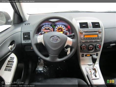 Dark Charcoal Interior Dashboard for the 2010 Toyota Corolla S ...