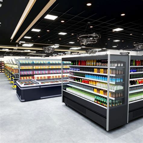 Large supermarket layout design, one-stop design hypermarket layout ...