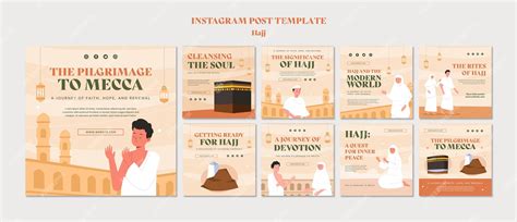 Premium PSD | Hajj season instagram posts