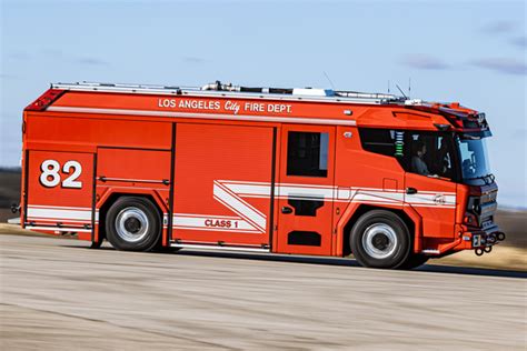 Rosenbauer Electric FIre Truck heads to Los Angeles « chicagoareafire.com