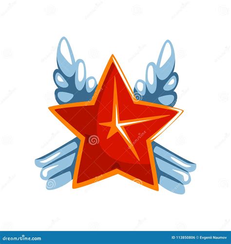 Red Star Award Vector Illustration on a White Background Stock Vector ...