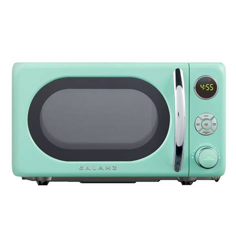 Galanz GLCMKA07GNR-07 0.7 Cu.ft Retro Countertop Microwave Oven 700 Watts, Green - Walmart.com ...