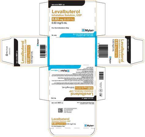 Levalbuterol by Mylan Pharmaceuticals Inc. LEVALBUTEROL solution