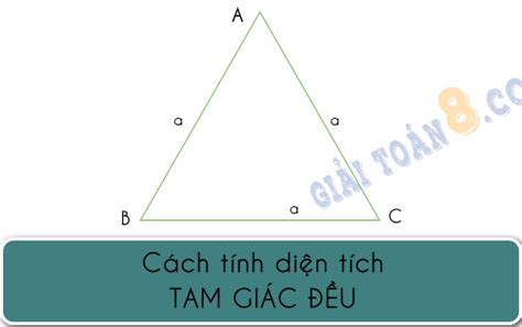 Cách tính diện tích Tam giác đều, công thức, ví dụ