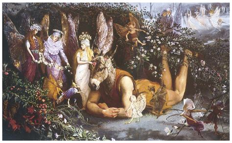 Titania And Bottom Painting by John Anster Fitzgerald