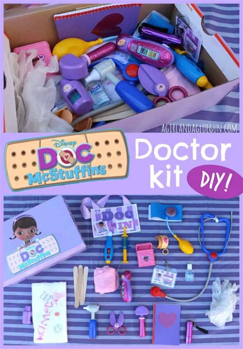 Doc Mcstuffins doctor kit - A girl and a glue gun