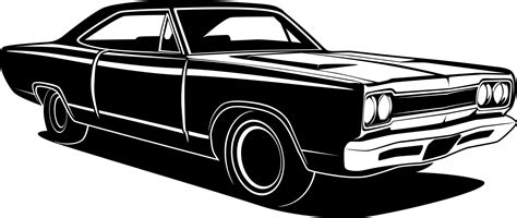 dibujo de carro retro blanco y negro 1396862 Vector en Vecteezy