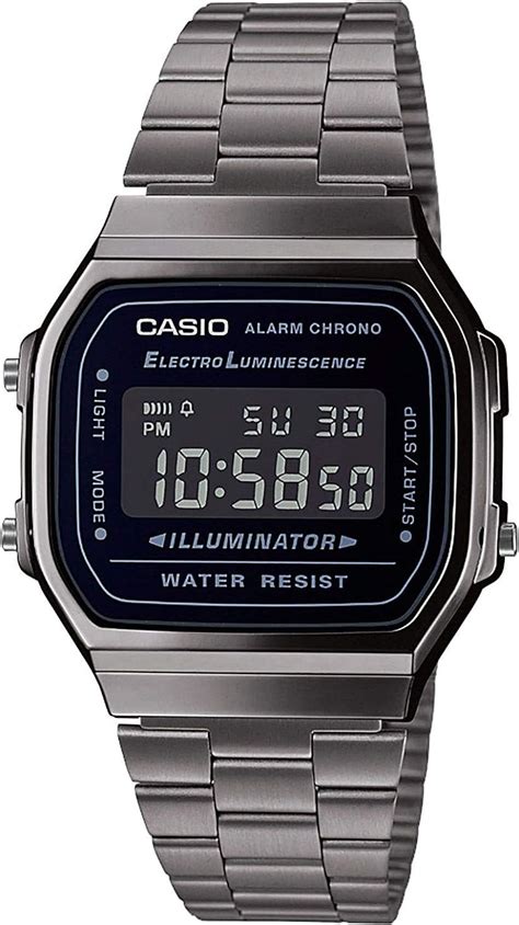 Casio Herren Digital Japanischer Quarz Uhr mit Edelstahl Armband A168WEGG-1BEF: Amazon.de: Uhren