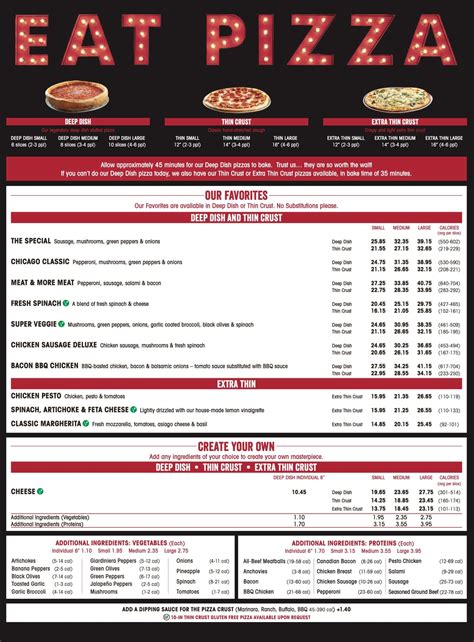 Giordano's Menu With Prices (Updated: July 2024)