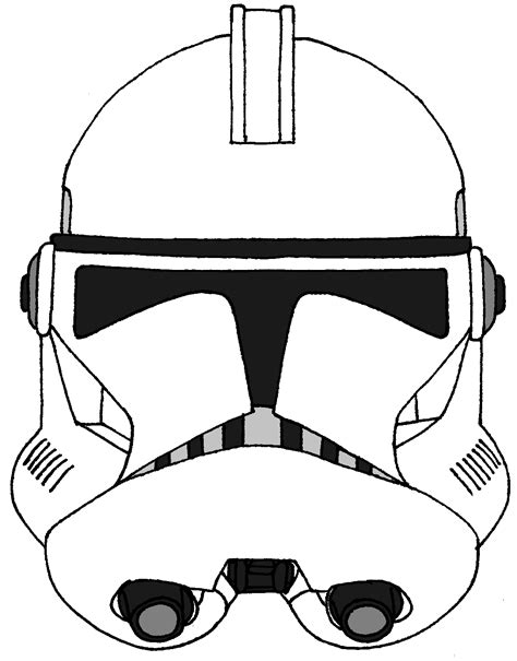 Clone Trooper Helmet Drawing at GetDrawings | Free download
