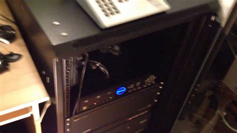 Rackmount Gears Server Cabinet Install for Security Camera Surveillance System (first day) - YouTube