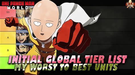 [One Punch Man World] - Global Tier list based on EXTENSIVE Closed Beta Testing! Subject to ...