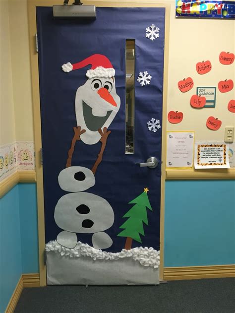 Olaf Christmas Door | Christmas door decorating contest, Door decorations classroom christmas ...