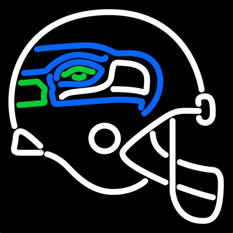 NFL Seattle Seahawks Helmet Logo Neon Sign - Neon