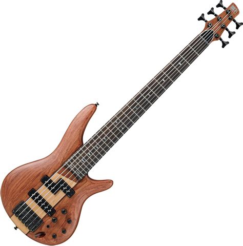 Ibanez SR Standard SR756 6 String Electric Bass Natural Flat