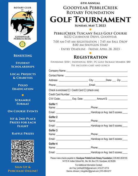 Rotary Club of Goodyear Pebblecreek hosts golf tournament May 7 | District 5495