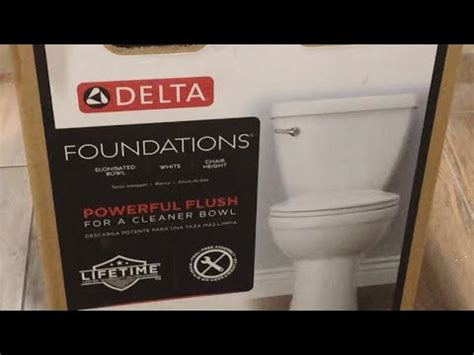 Unboxing & Installing Delta toilet - YouTube