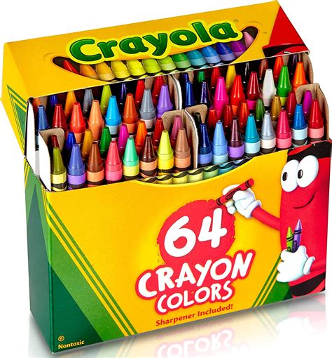 Amazon.co.jp: クレヨラ (Crayola) クレヨン 64色 クレヨン削り付き 正規品 520064 : 文房具・オフィス用品