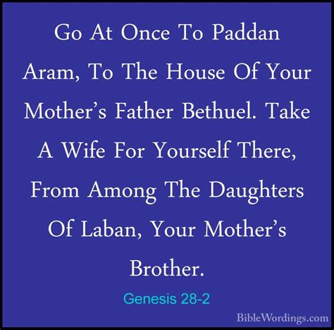 Genesis 28 - Holy Bible English - BibleWordings.com