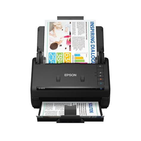 Epson WorkForce ES-400 II Color Duplex Desktop Document Scanner for PC and Mac, with Auto ...