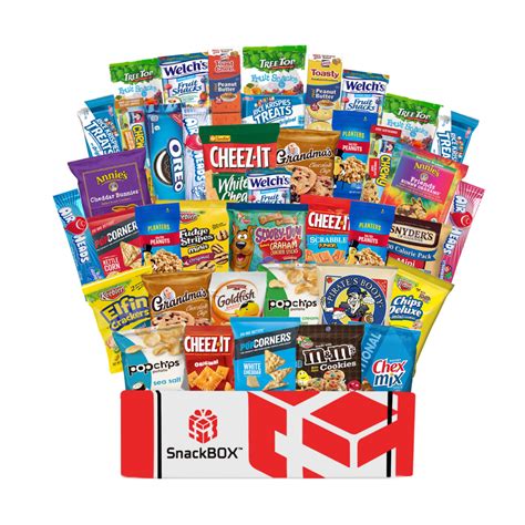 SnackBOX Care package for College students, Military, Office Snacks, Bulk....