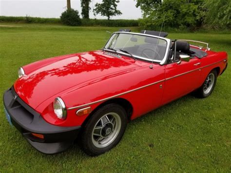 Stunning Red 1977 MG MGB Convertible Restoration Smooth British Ride N0 ...