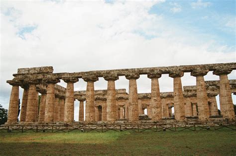 Capaccio, Salerno, Italia and her Grecian Marble of Paestum, a Greek colony of temples predating ...