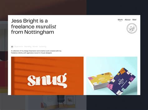 Jess Bright — Portfolio Launch by Isaac Powell on Dribbble