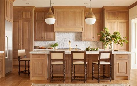 Image result for light stained kitchen cabinets | Natural wood kitchen cabinets, White oak ...