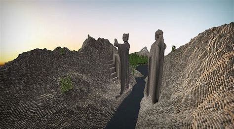 Argonath – The Gate of Kings | LOTR – Minecraft Building Inc