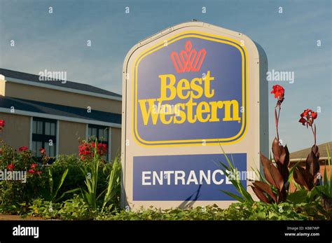 Sign outside a Best Western Hotel/Motel Stock Photo - Alamy