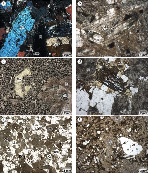 -Photomicrographs showing the petrography of large igneous clasts (up... | Download Scientific ...