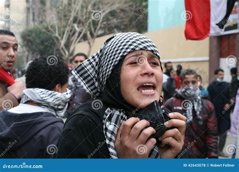 Protestor during Egyptian Revolution Editorial Stock Photo - Image of ...