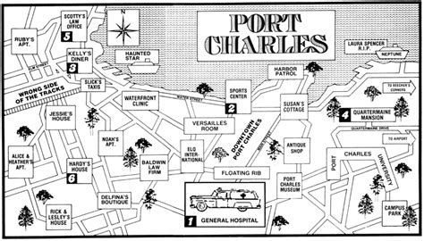 Map of Port Charles General Hospital