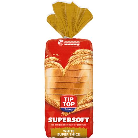 Tip Top Supersoft White Super Thick Bread 700g Prices - FoodMe