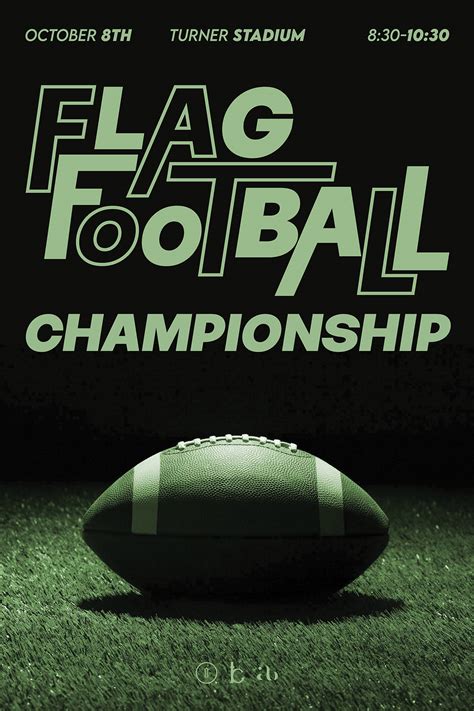 Intramural Flag Football Championship on Behance