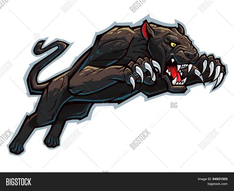 Attacking Panther Vector & Photo (Free Trial) | Bigstock