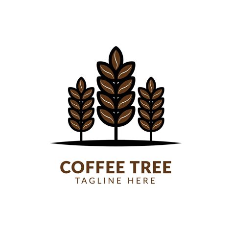 Tree Coffee Logo Design Template,Hand drawn graphic coffee tree with ...