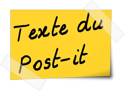 Clipart - post-it