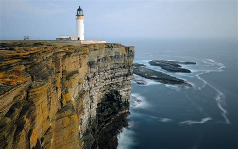 lighthouse, Landscape, Sea, Cliff Wallpapers HD / Desktop and Mobile Backgrounds