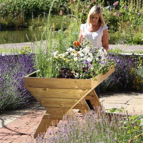 Wooden Plant Trough - Raised Planters at Harrod Horticultural